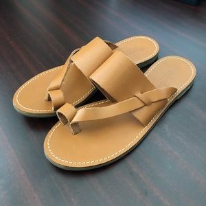 Madewell Leather Sightseer Slide Sandal Sz 9